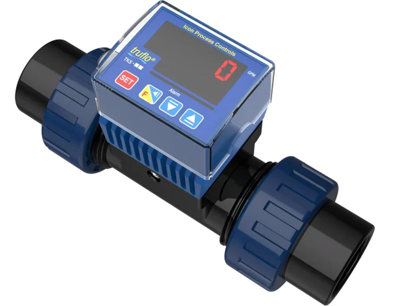 Paddle Wheel Flow Meter - 0.5% FS, No Programming | ICON Truflo TK Series