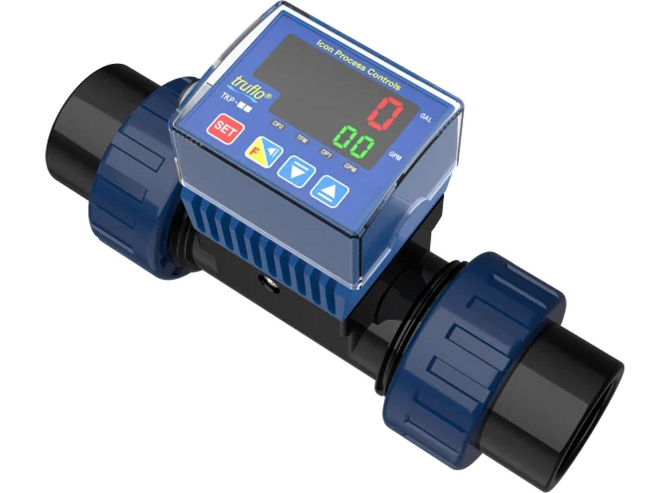 Paddle Wheel Flow Meter - 0.5% FS, No Programming | ICON Truflo TK Series