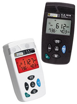 Indoor Air Quality Logger - CO2/Temp/RH, 1M Readings | AEMC 1510
