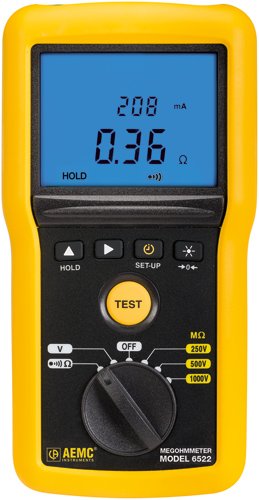 1000V Insulation Tester - 40GΩ with PI/DAR | AEMC 6522