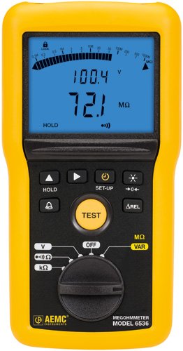 Variable Voltage Insulation Tester - 10-100V | AEMC 6536