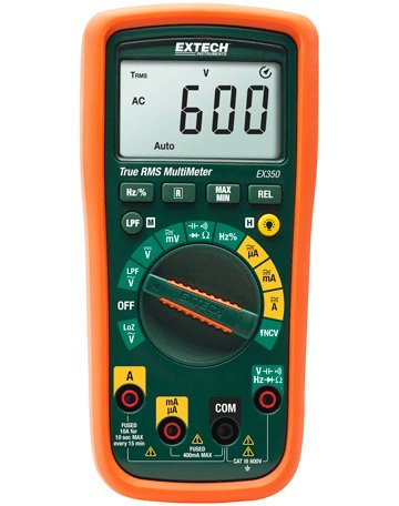 True RMS Multimeter - LoZ & LPF | Extech EX350