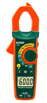 Extech EX655 Clamp Meter | 600A True RMS AC/DC with LPF/Inrush