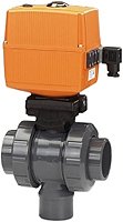 Georg Fischer Type 170 Electric 3-Way Ball Valve - PVC, 3/8-2in, 24V/110-230V
