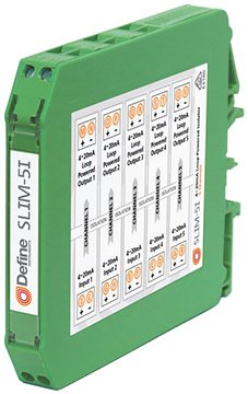 Loop Powered Signal Isolator - 6.2mm Slim | Define Instruments SLIM