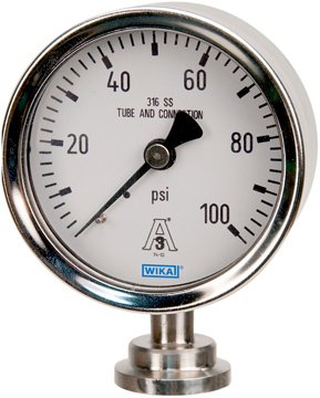 Sanitary Pressure Gauge - Flush Diaphragm | WIKA M93X.25