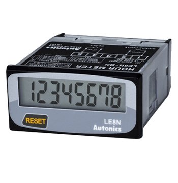 8-Digit LCD Timer - Battery Powered IP66 | Autonics LE8N