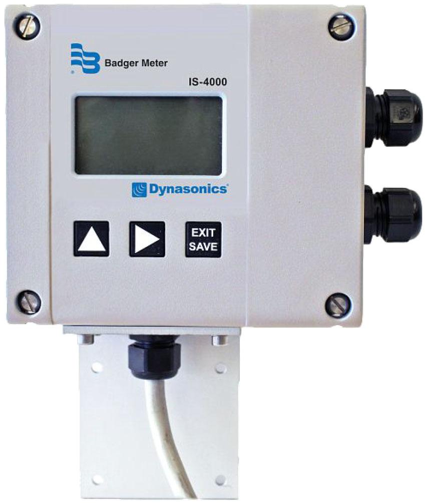 Open Channel Flow Meter - Level/Flow/Total, Pre-Programmed Weirs | Dynasonics IS-4000
