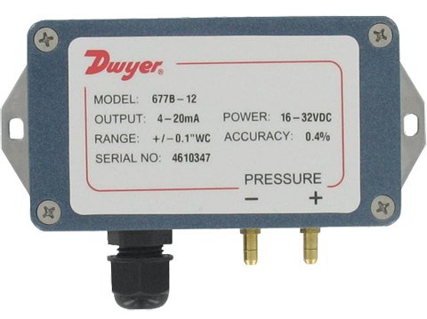 Low Differential Pressure Transmitter - 0.1 inH2O with NEMA 4 | Dwyer 677B