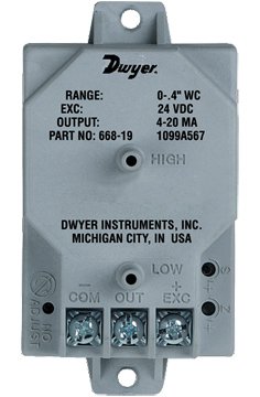 Differential Pressure Transmitter - Low Pressure for HVAC | Dwyer 668