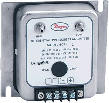 Low Differential Pressure Transmitter - 0.1 inH2O Ranges | Dwyer 607