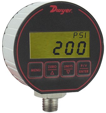 Digital Pressure Gauge - with Relays & Output | Dwyer DPG-200