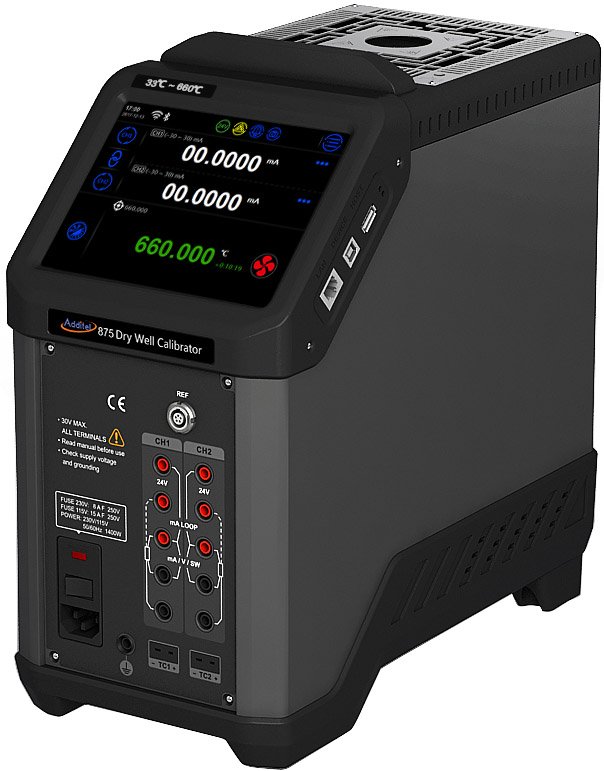 Dry Block Calibrator - -40 to 1220°F, Process Option | Additel ADT875