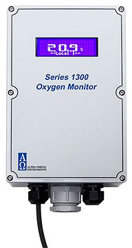 Oxygen Deficiency Monitor - 0-30% with Electrochemical Sensor | AOI Series 1300