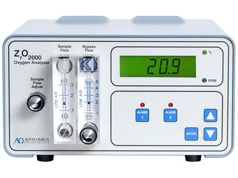 Zirconia Oxygen Analyzer - 0.1ppm to 100% | AOI ZRO2000