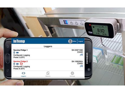 Bluetooth Temperature Logger - GDP Compliant, External Probe | InTemp CX402-T