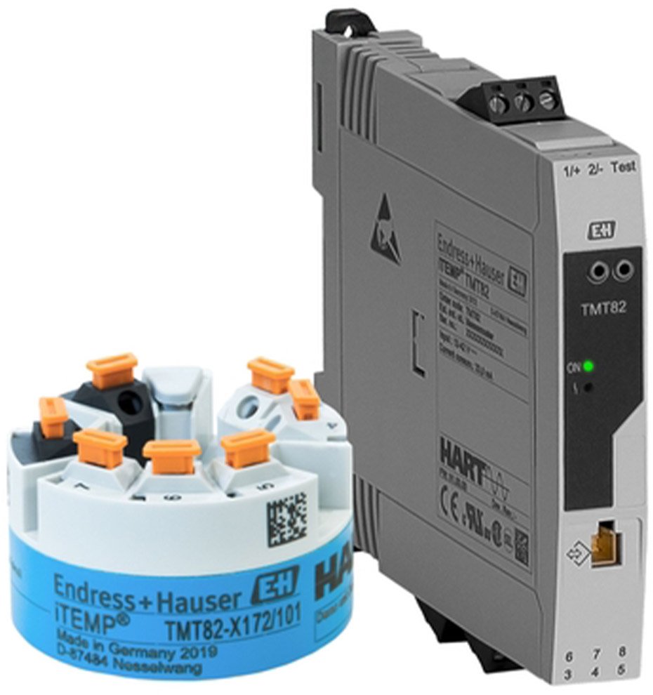 Dual Input Temperature Transmitter - HART SIL2 | E+H iTEMP TMT82