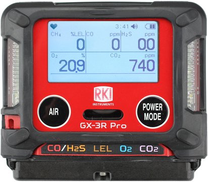 Multi-Gas Detector - 5 Gases | RKI GX-3R Pro
