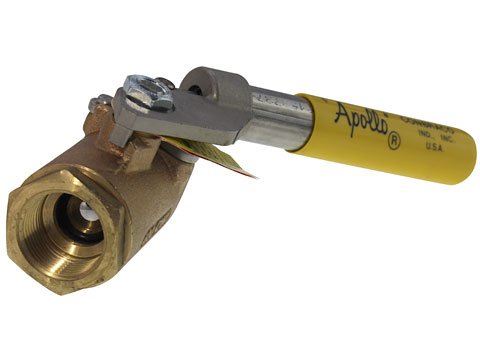 Conbraco Apollo CA-SRBV Spring-Return Ball Valve - Bronze, 600 psi CWP