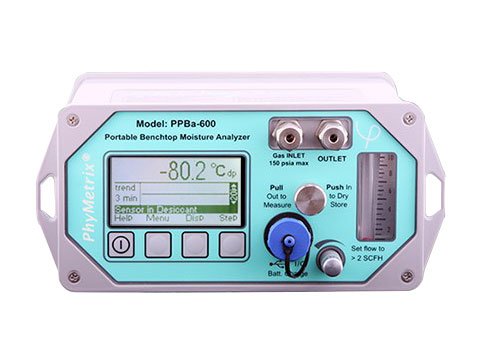 Benchtop Dew Point Analyzer - -110 to 20°C, USB Charging | PhyMetrix PPBa