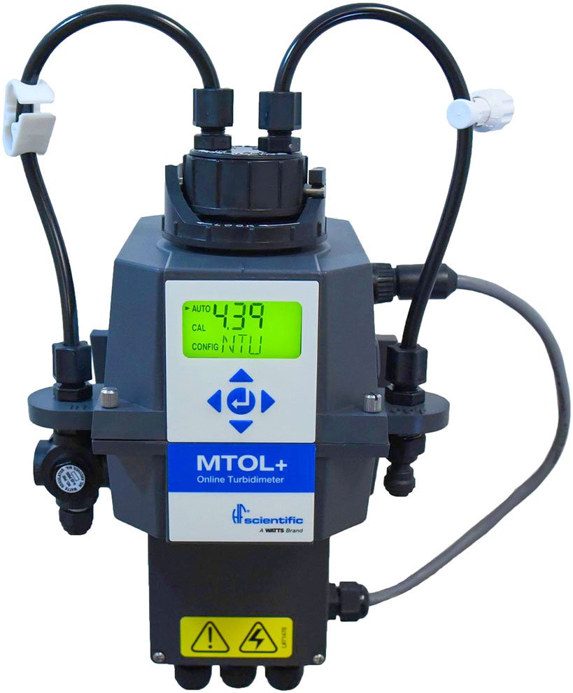 Online Process Turbidimeter - Ultrasonic Cleaning for Low Maintenance | HF Scientific MTOL+