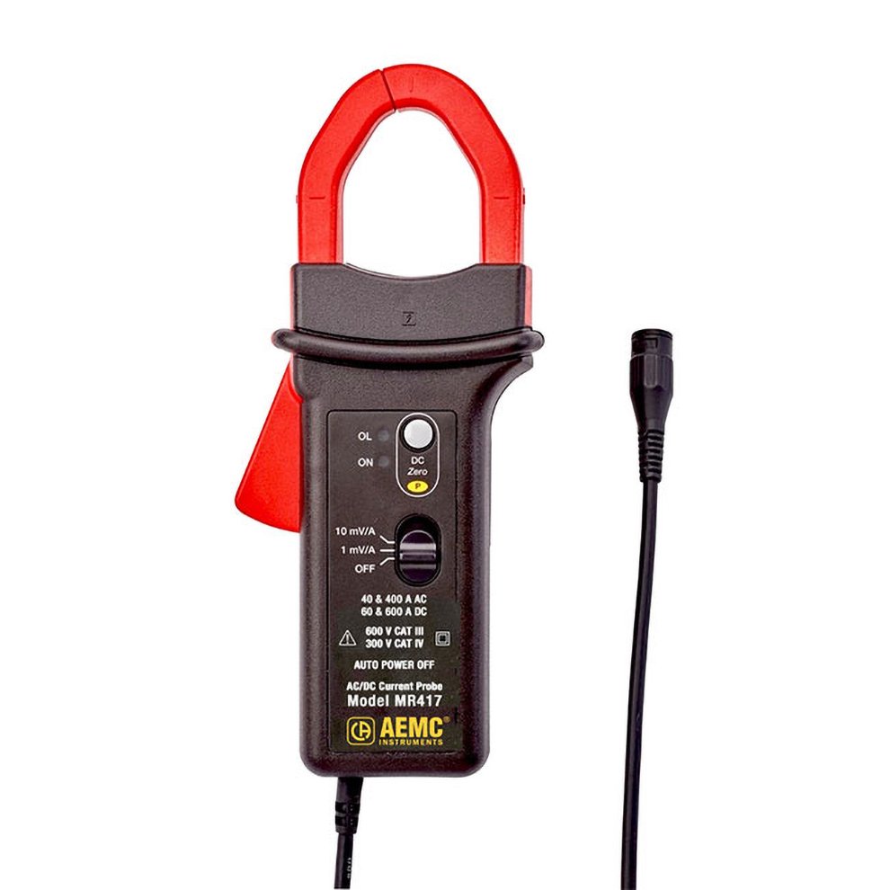 AEMC MR417/MR527 Hall Effect Current Probe | BNC Oscilloscope AC/DC Probe