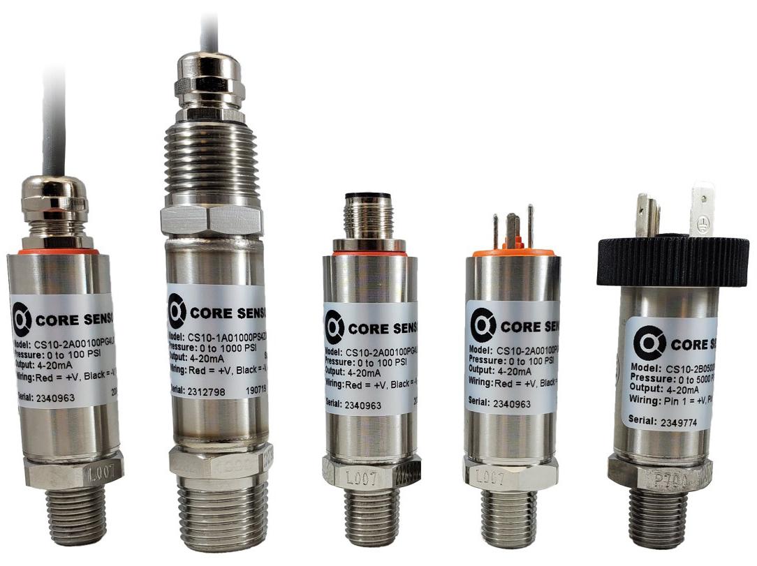 Industrial Pressure Transducer - 40,000 psi | Core Sensors CS10