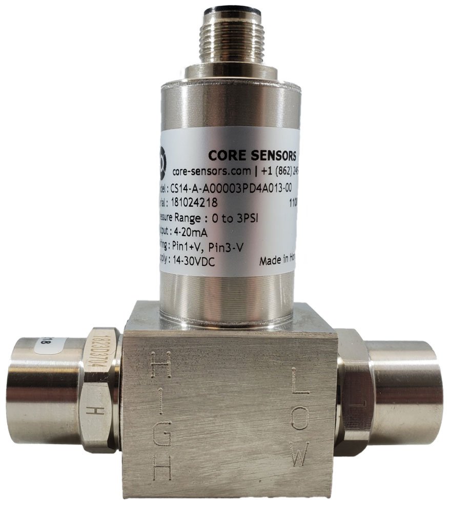 Differential Pressure Transducer - Oil-Filled | Core Sensors CS14