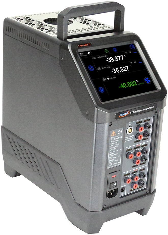 Dry Well Calibrator - -40 to 1292°F, HART, Wi-Fi | Additel ADT878