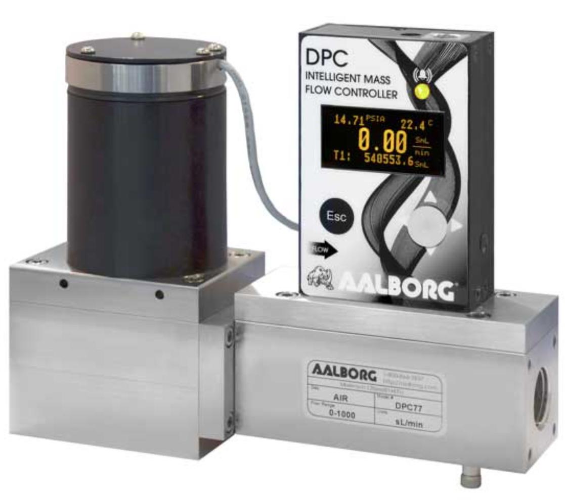 Digital Mass Flow Controller - Multi-Gas, 90 Gases | Aalborg DPC Series