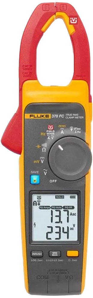 True RMS AC/DC Clamp Meter with iFlex & PQ Indicator | Fluke 378 FC