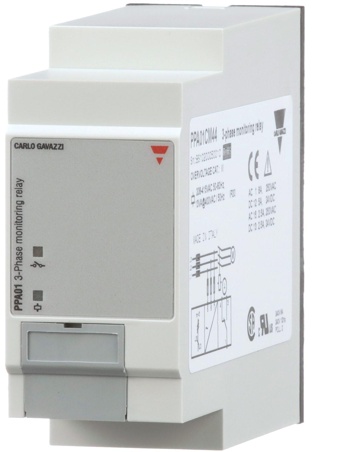 Three-Phase Monitoring Relay - No Settings | Carlo Gavazzi DPA01 / PPA01