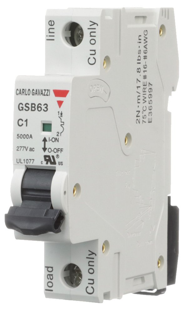 Supplementary Circuit Breaker - UL1077 | Carlo Gavazzi GSB63