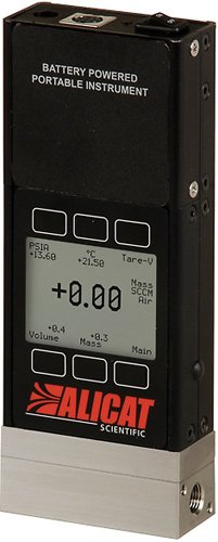 Portable Mass Flow Meter - Battery Powered, 18 Hour | Alicat MB Series