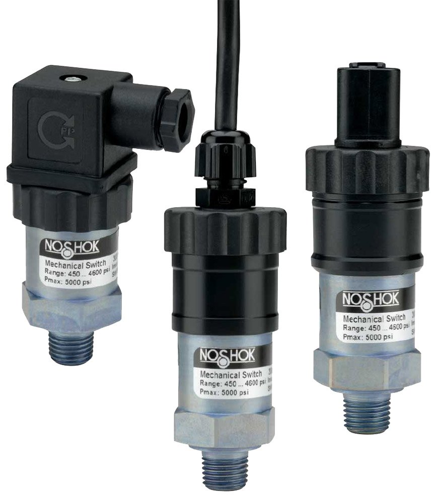 Mechanical Pressure Switch with Adjustable Hysteresis | NOSHOK 300 Series