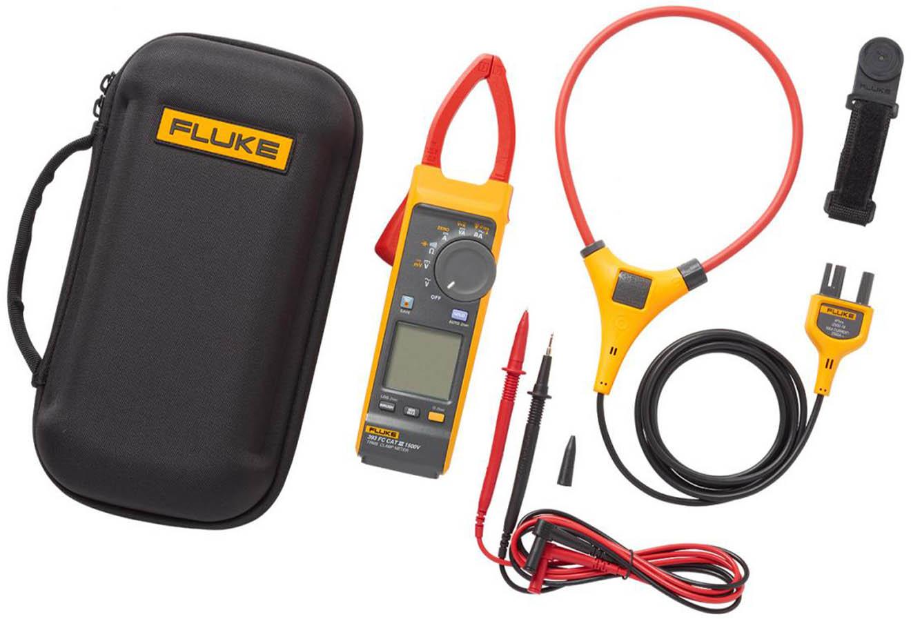 CAT III 1500V True RMS Solar Clamp Meter with iFlex | Fluke 393 FC
