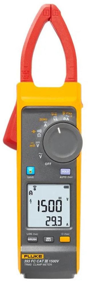CAT III 1500V True RMS Solar Clamp Meter with iFlex | Fluke 393 FC