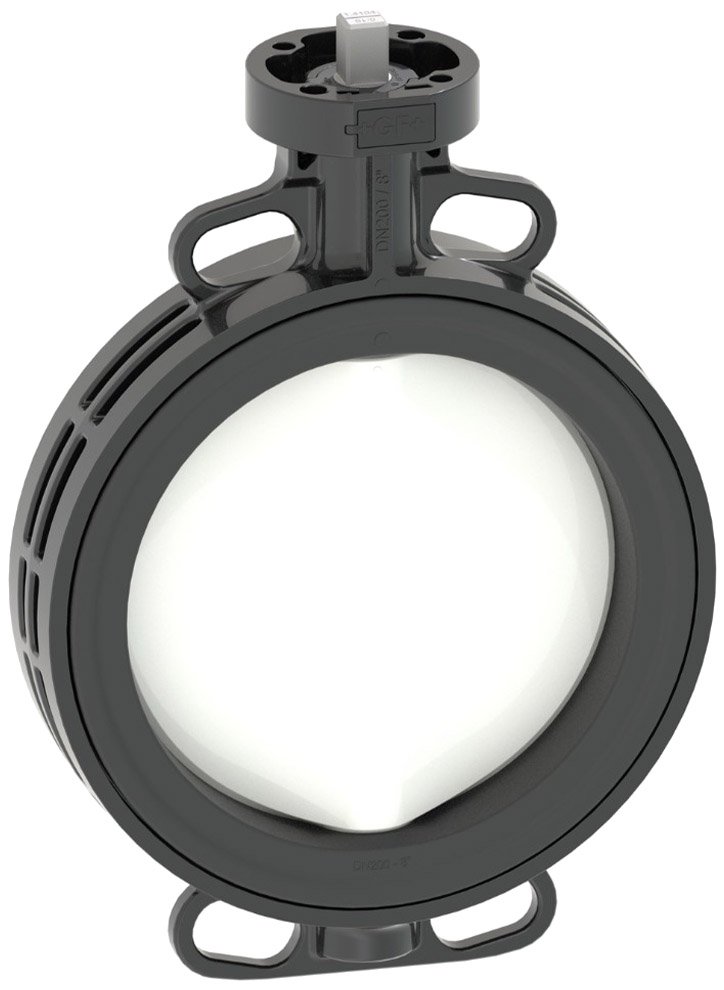 Wafer Butterfly Valve - PVDF Reinforced Disc | GF Type 565