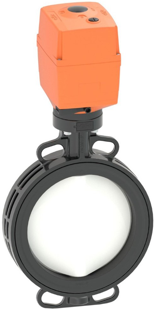 Wafer Butterfly Valve - PVDF Reinforced Disc | GF Type 565