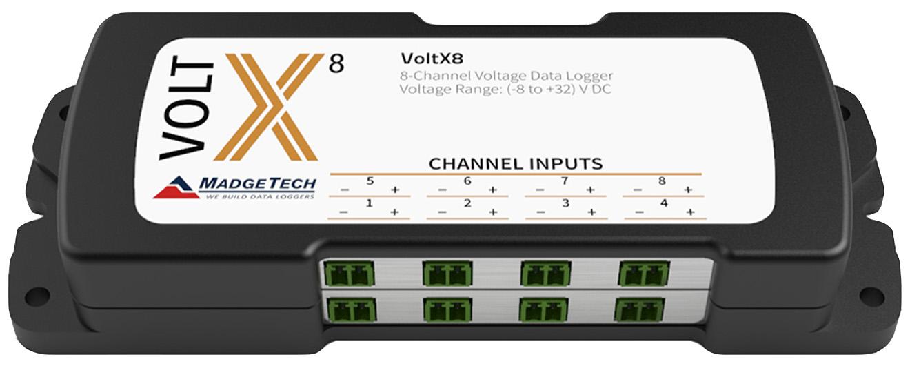 Multi-Channel Voltage Logger - 4/8/12/16 Ch, 4Hz | MadgeTech VoltX Series