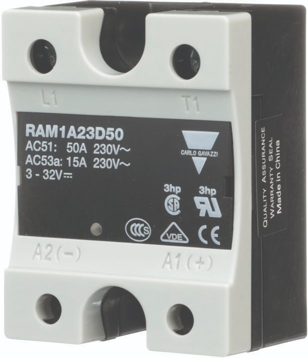 Industrial Solid State Relay - Zero Switching | Carlo Gavazzi RAM1A