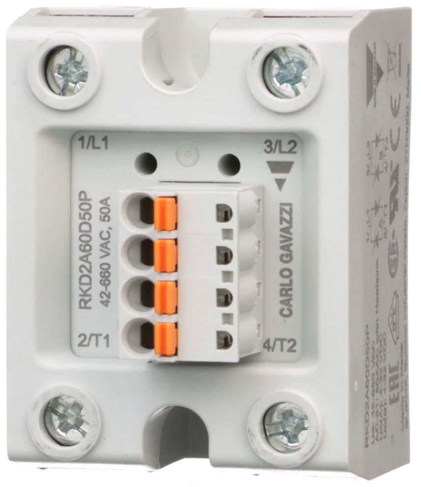2-Pole Solid State Relay - Independent Control | Carlo Gavazzi RKD2A23D50P