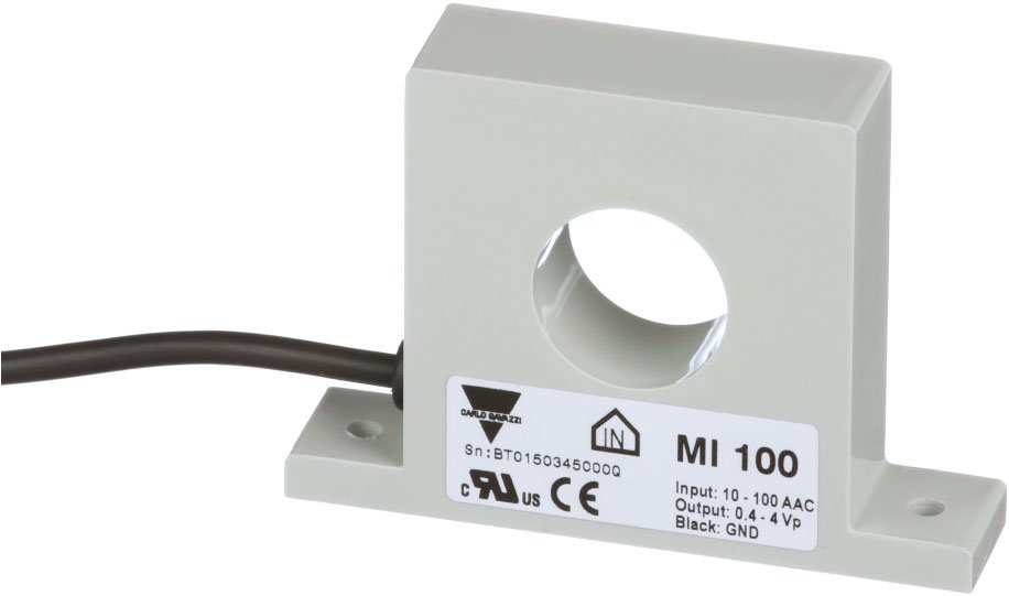 AC Current Transformer - 5-500A 0.4-4Vp Output | Carlo Gavazzi MI Series