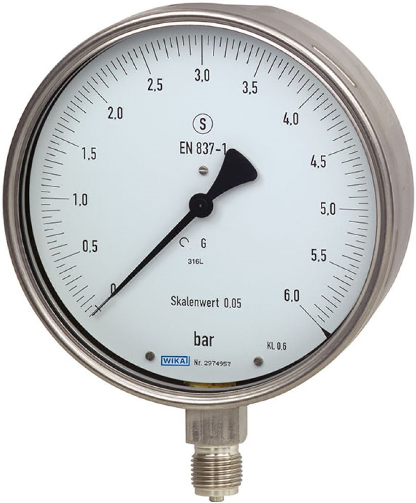 Test Gauge - High Accuracy 6in Dial | WIKA 332.30