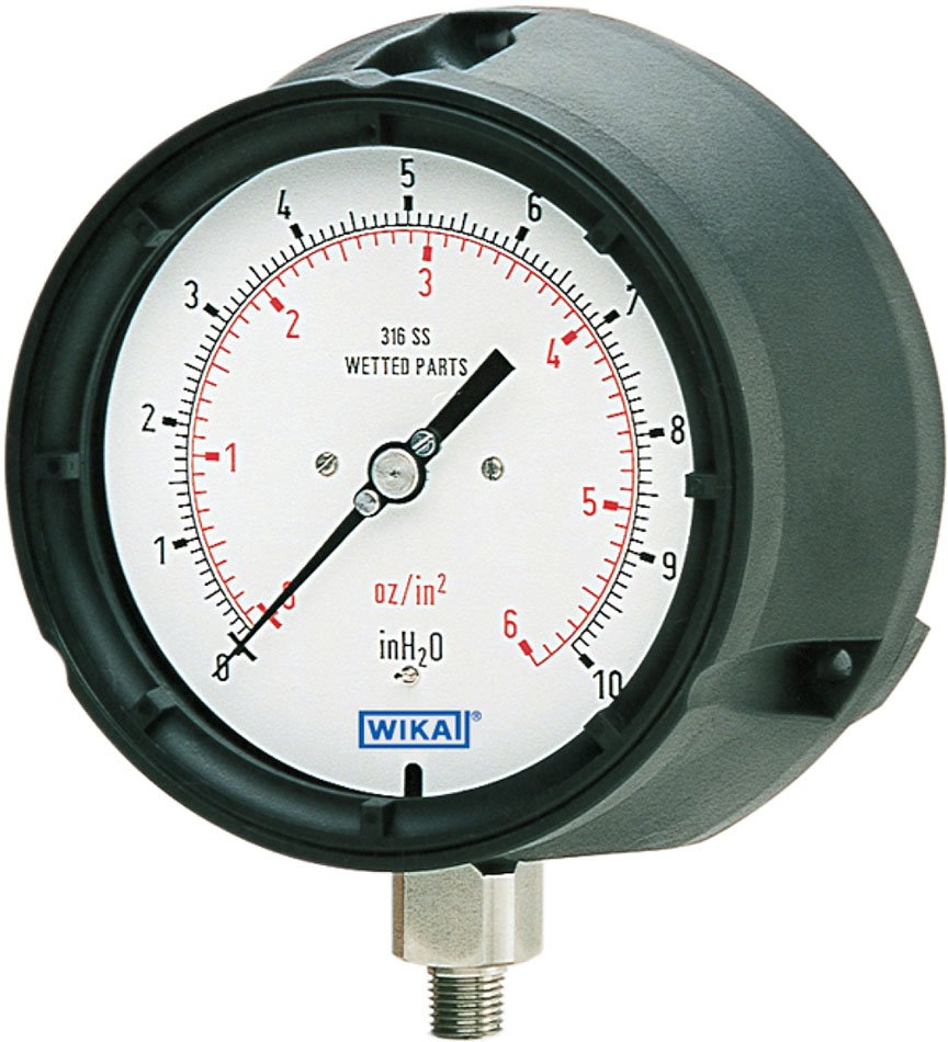 Capsule Low Pressure Gauge | WIKA 612.34 / 632.34