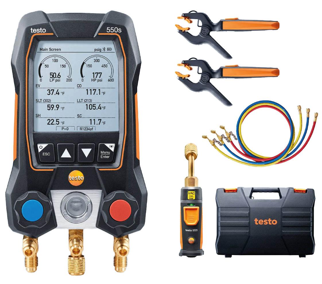 Digital Manifold Kit - Bluetooth Smart App | Testo 550S