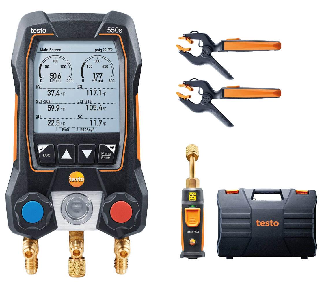 Digital Manifold Kit - Bluetooth Smart App | Testo 550S