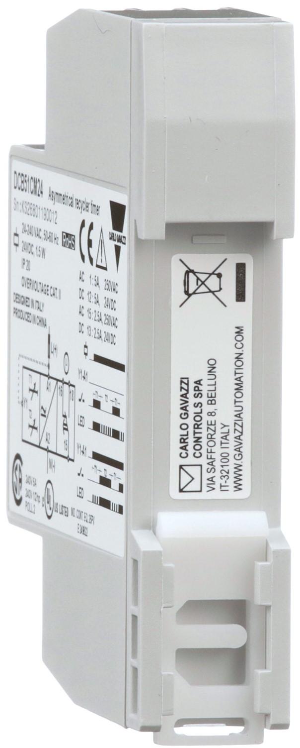 Asymmetrical Recycler Timer - 0.1s-100h | Carlo Gavazzi DCB51