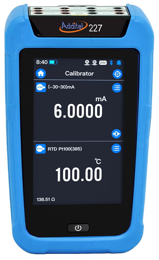Documenting Multifunction Calibrator - IP67, HART, IS Option | Additel 227