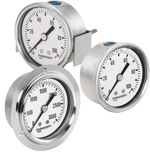 Center Back Pressure Gauge | Ashcroft 1008S/SL